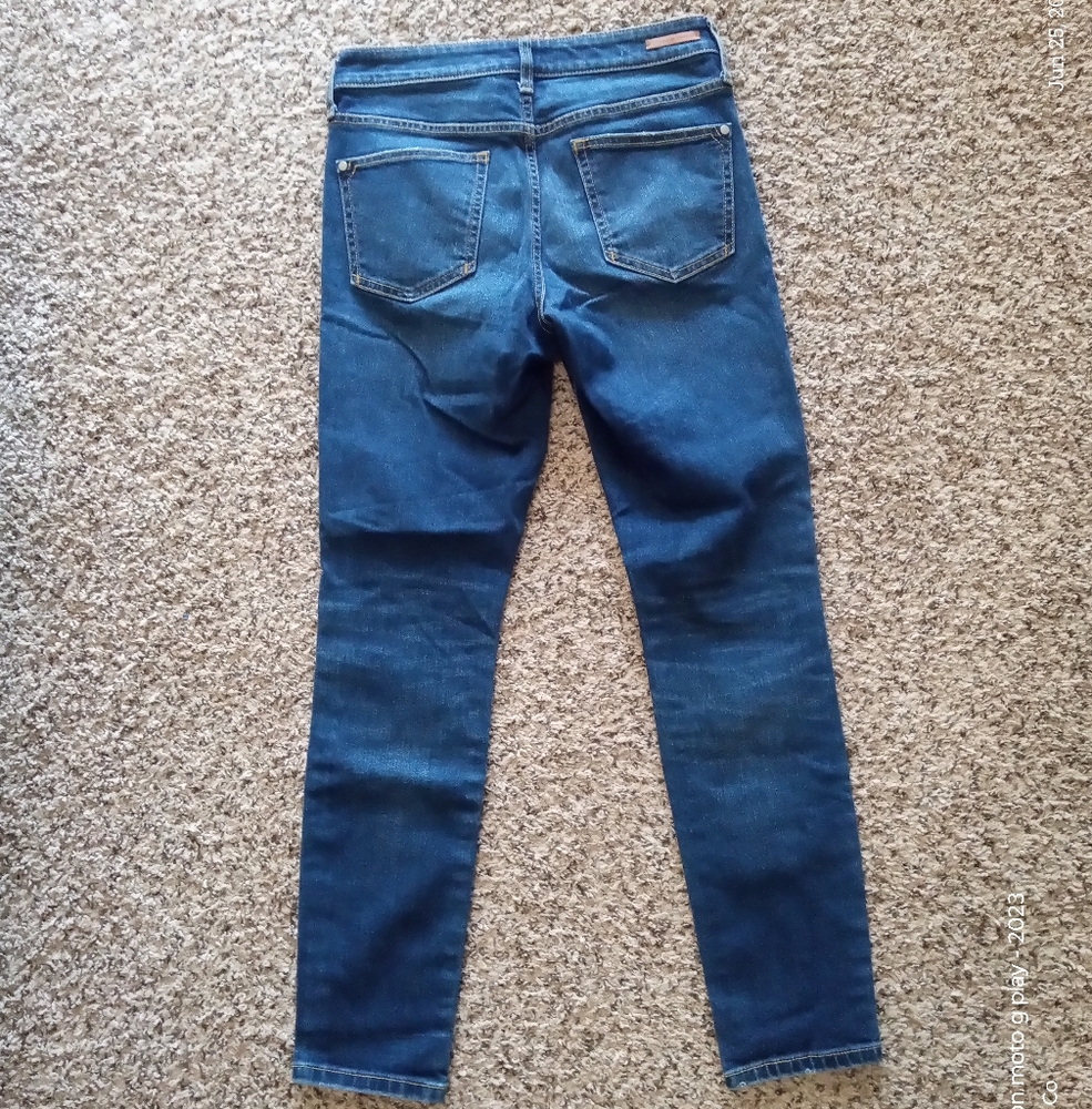 Anthropologie Pilcro Women's Script High-Rise Skinny Jean Cotton Blue Size 28 - Picture 5 of 8